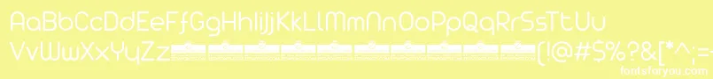 AristaProLightTrial Font – White Fonts on Yellow Background