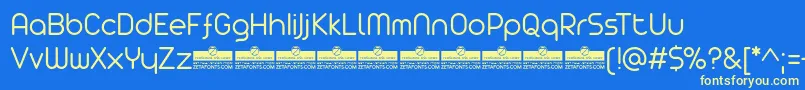 AristaProLightTrial Font – Yellow Fonts on Blue Background