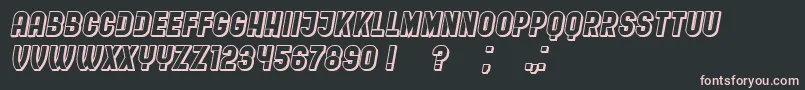 RestaurantMenuHollow Font – Pink Fonts on Black Background