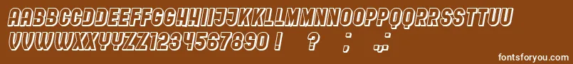 RestaurantMenuHollow Font – White Fonts on Brown Background