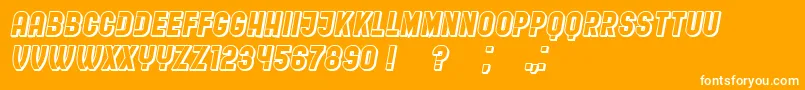 RestaurantMenuHollow Font – White Fonts on Orange Background