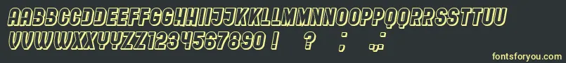 RestaurantMenuHollow Font – Yellow Fonts on Black Background