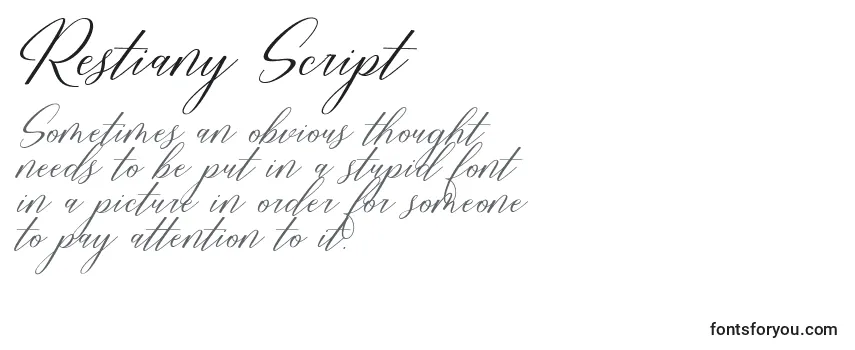 Restiany Script-fontti
