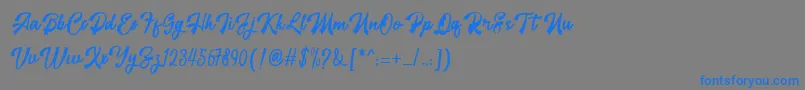Więcej informacji o czcionce restyla Czcionka restyla – niebieskie czcionki na szarym tle