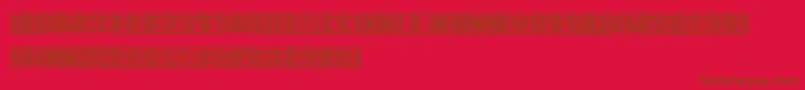 Retailer Font – Brown Fonts on Red Background