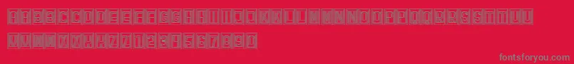 フォントRetailer – 赤い背景に灰色の文字