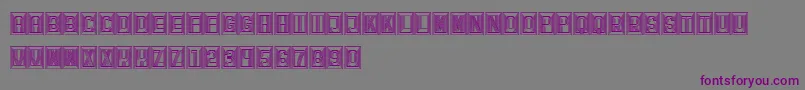 Retailer-fontti – violetit fontit harmaalla taustalla