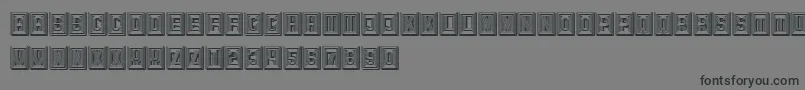 Retailer3D Font – Black Fonts on Gray Background