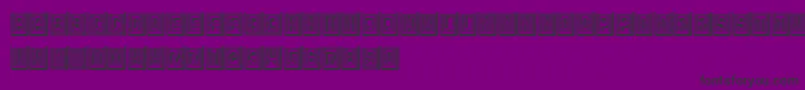 Police Retailer3D – polices noires sur fond violet