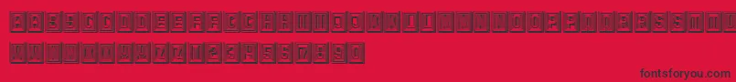 Retailer3D Font – Black Fonts on Red Background