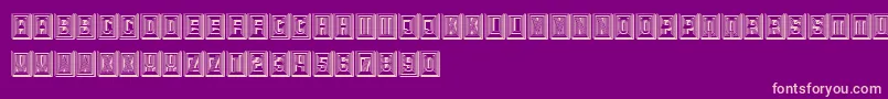 Retailer3D Font – Pink Fonts on Purple Background