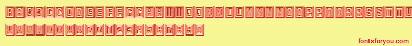 Retailer3D Font – Red Fonts on Yellow Background