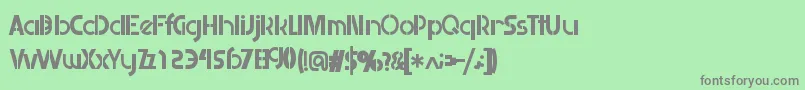 Retailistic Font – Gray Fonts on Green Background