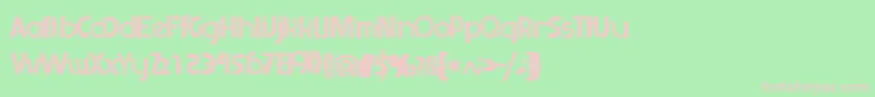 Retailistic Font – Pink Fonts on Green Background