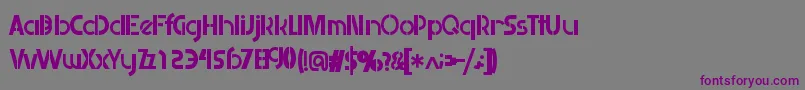 Retailistic Font – Purple Fonts on Gray Background