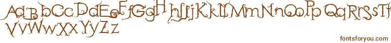 RetakSeribu Font – Brown Fonts on White Background