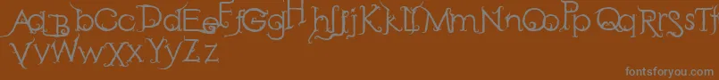 Шрифт RetakSeribu – серые шрифты на коричневом фоне