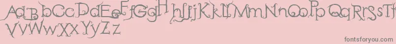 RetakSeribu Font – Gray Fonts on Pink Background