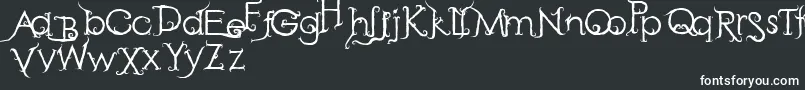 RetakSeribu-Schriftart – Weiße Schriften auf schwarzem Hintergrund