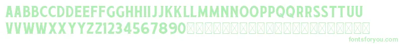RetjehDemo Rough-Schriftart – Grüne Schriften