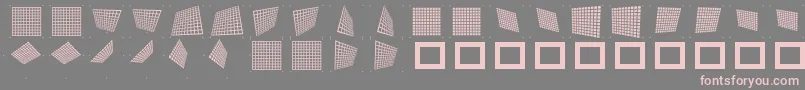Gridpix Font – Pink Fonts on Gray Background