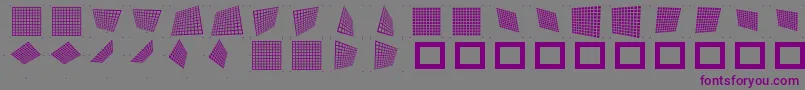 Шрифт Gridpix – фиолетовые шрифты на сером фоне