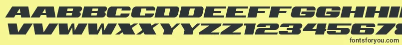 Retrive Italic Font – Black Fonts on Yellow Background