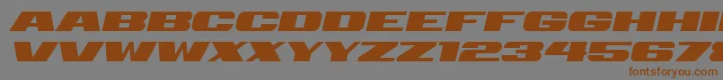 Retrive Italic Font – Brown Fonts on Gray Background