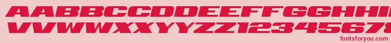 Retrive Italic Font – Red Fonts on Pink Background