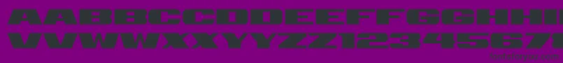 Retrive Font – Black Fonts on Purple Background