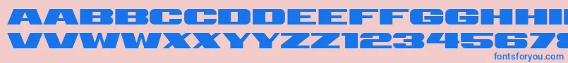 Police Retrive – polices bleues sur fond rose