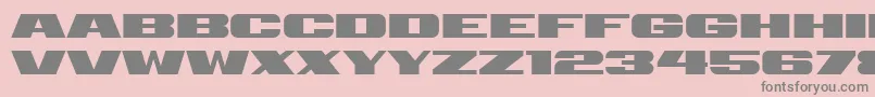 Retrive Font – Gray Fonts on Pink Background