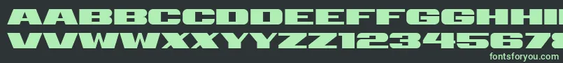 Шрифт Retrive – зелёные шрифты на чёрном фоне