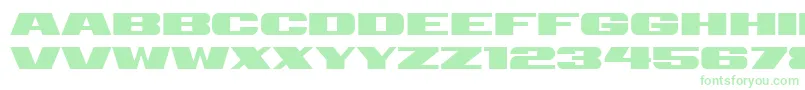 Fonte Retrive – fontes verdes em um fundo branco