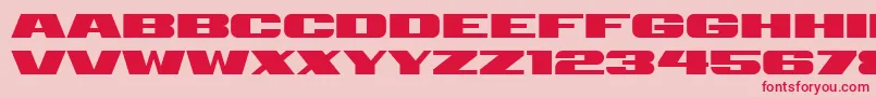 Police Retrive – polices rouges sur fond rose
