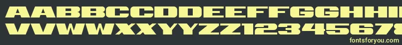 Fonte Retrive – fontes amarelas em um fundo preto