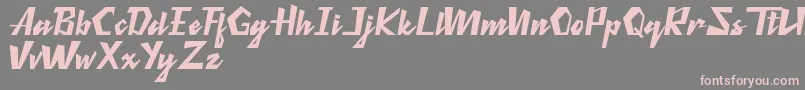 Шрифт Retro Thunders – розовые шрифты на сером фоне