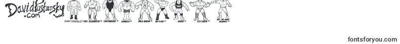 Weitere Informationen zur Retro WWF Hasbro Figures-Schriftart Retro WWF Hasbro Figures-Schriftart – Schriften für Zahlen und Nummern