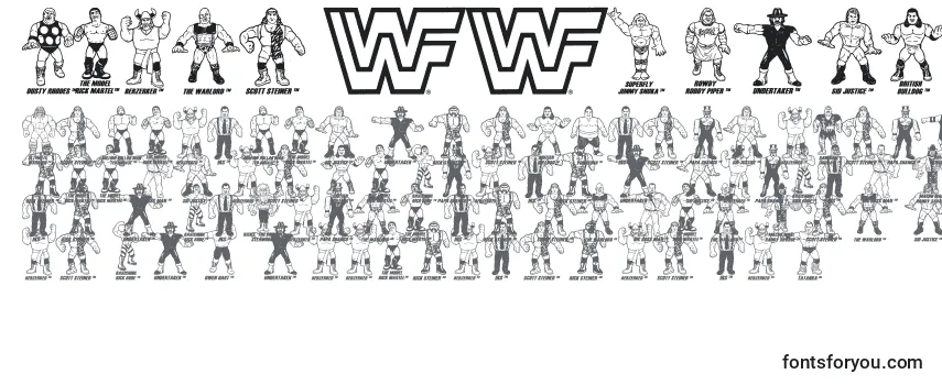Czcionka Retro WWF Hasbro Figures