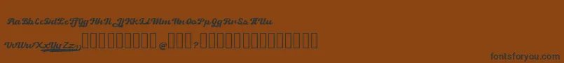 Retrock Font – Black Fonts on Brown Background