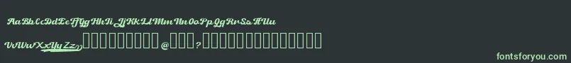 Retrock Font – Green Fonts on Black Background