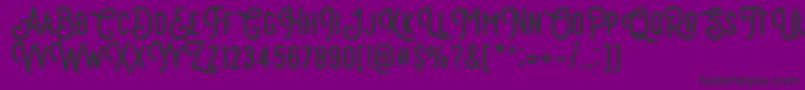 Retrocycles Font – Black Fonts on Purple Background