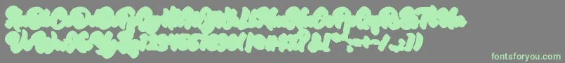 RetrofestShadowExtrude-Schriftart – Grüne Schriften auf grauem Hintergrund