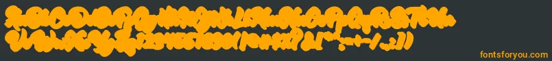 RetrofestShadowExtrude Font – Orange Fonts on Black Background