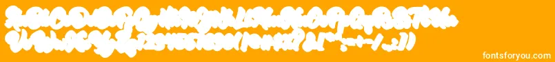 RetrofestShadowExtrude Font – White Fonts on Orange Background