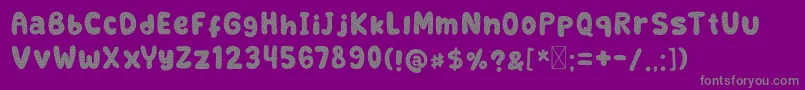 Retrofield DemoTextured Font – Gray Fonts on Purple Background