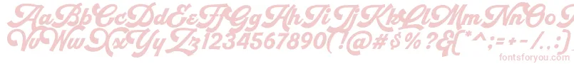 Fonte Retrofunk Script Personal Use – fontes cor-de-rosa