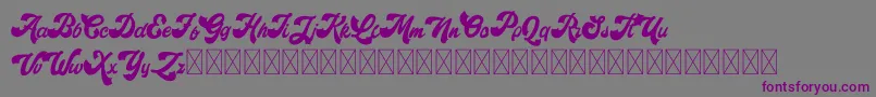 Retroholic Demo Font – Purple Fonts on Gray Background