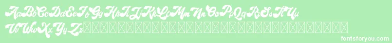Retroholic Demo Font – White Fonts on Green Background