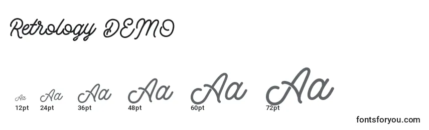 Retrology DEMO Font Sizes